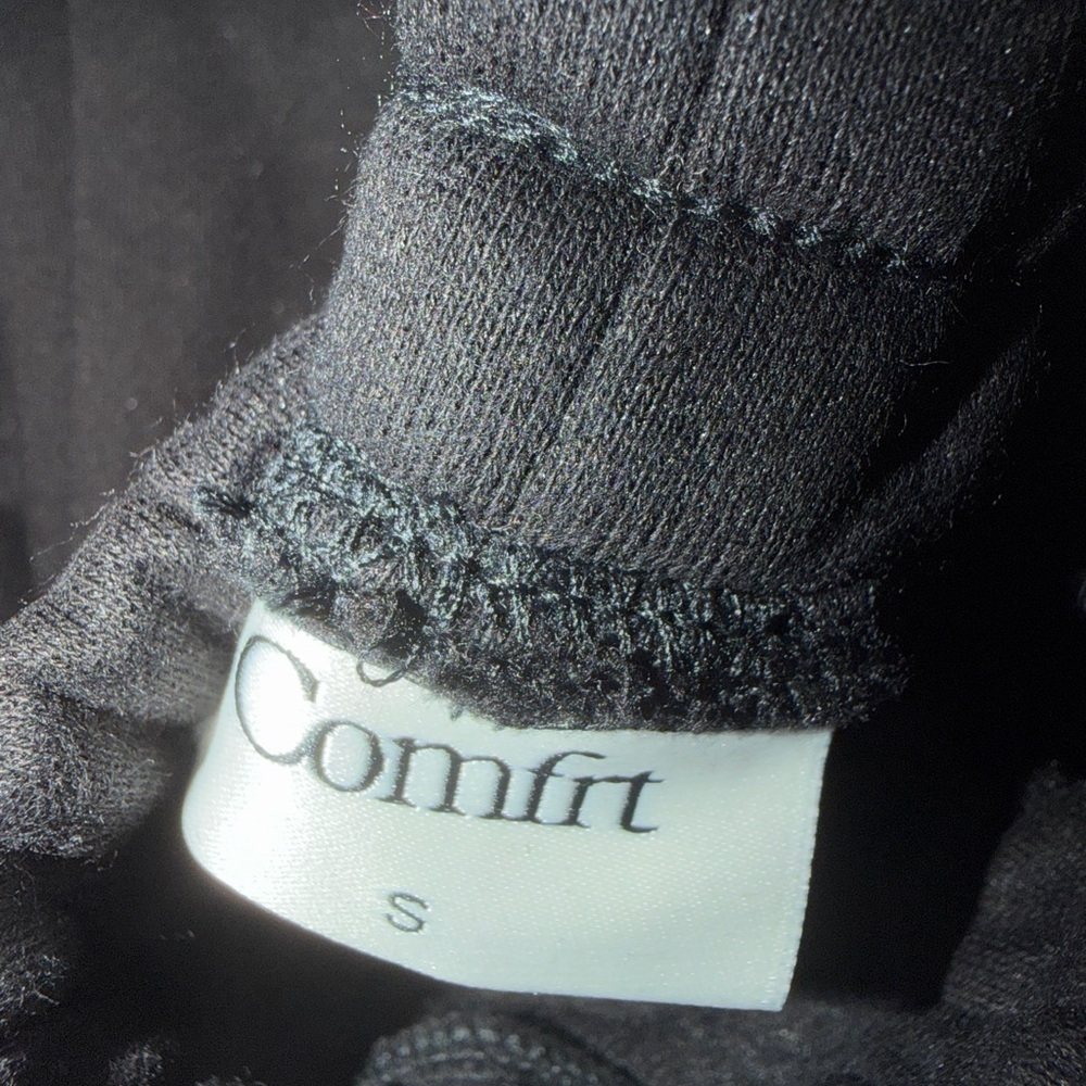 COMFRT Signature Sweatpants in Onyx Black Size Small Gorpcore Fleece Lounge - Picture 7 of 7
